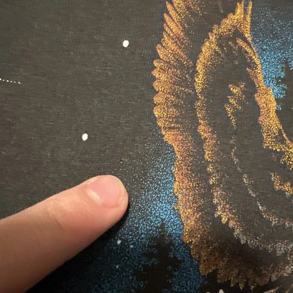 Screen Stars Black Eagle Graphic T-Shirt - Picture 10 of 16